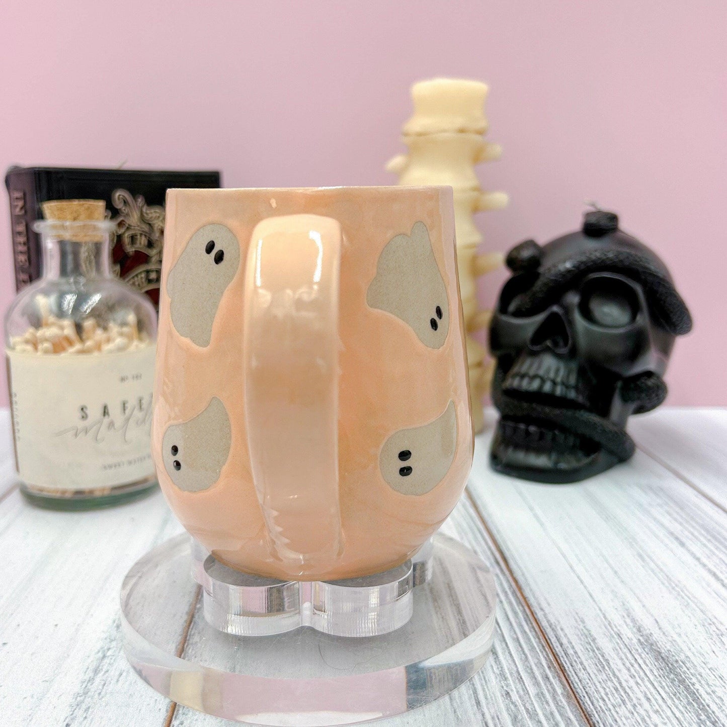 Peach Ghost Ceramic Mug