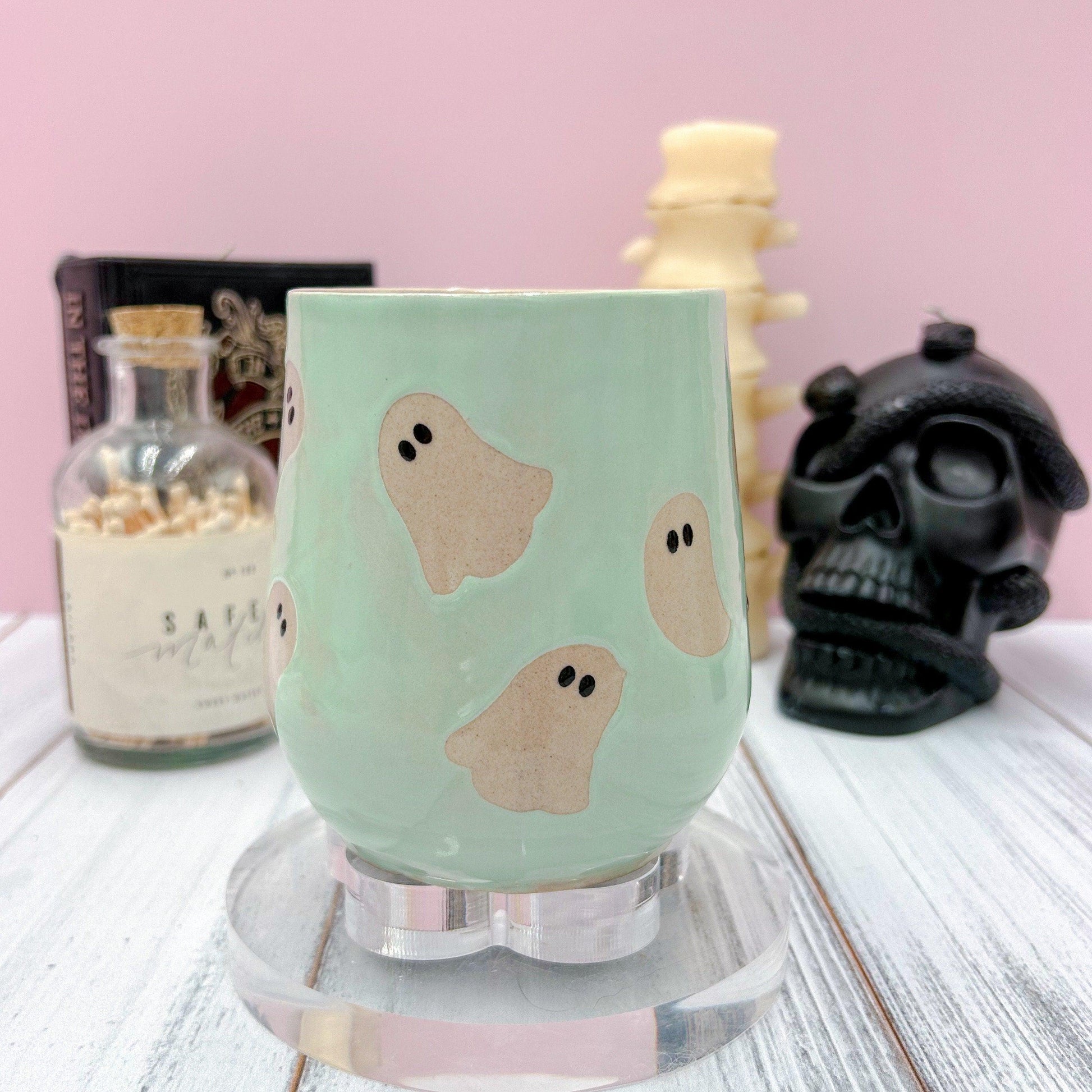 Aqua Ghost Ceramic Mug