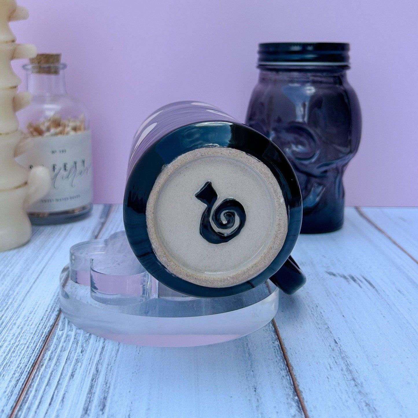 Black Ghost Tumbler Ceramic Mug