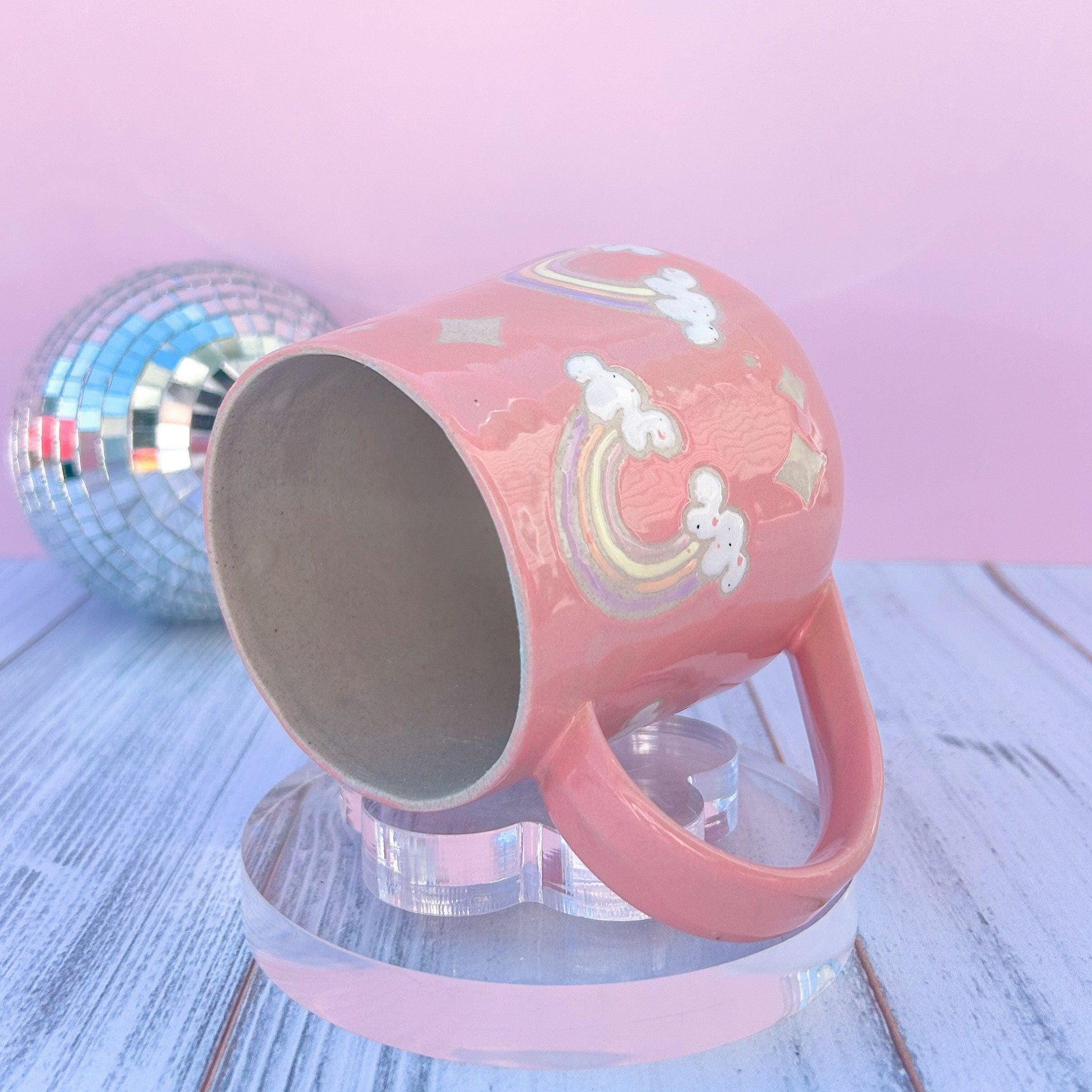 Coral Rainbow Ceramic Mug