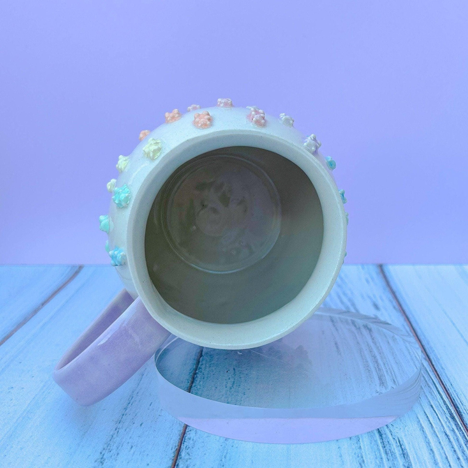 Pastel Rainbow Gummy Bear 20 Ounce Ceramic Mug