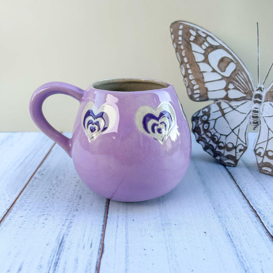 Purple Heart 12 Ounce Ceramic Mug