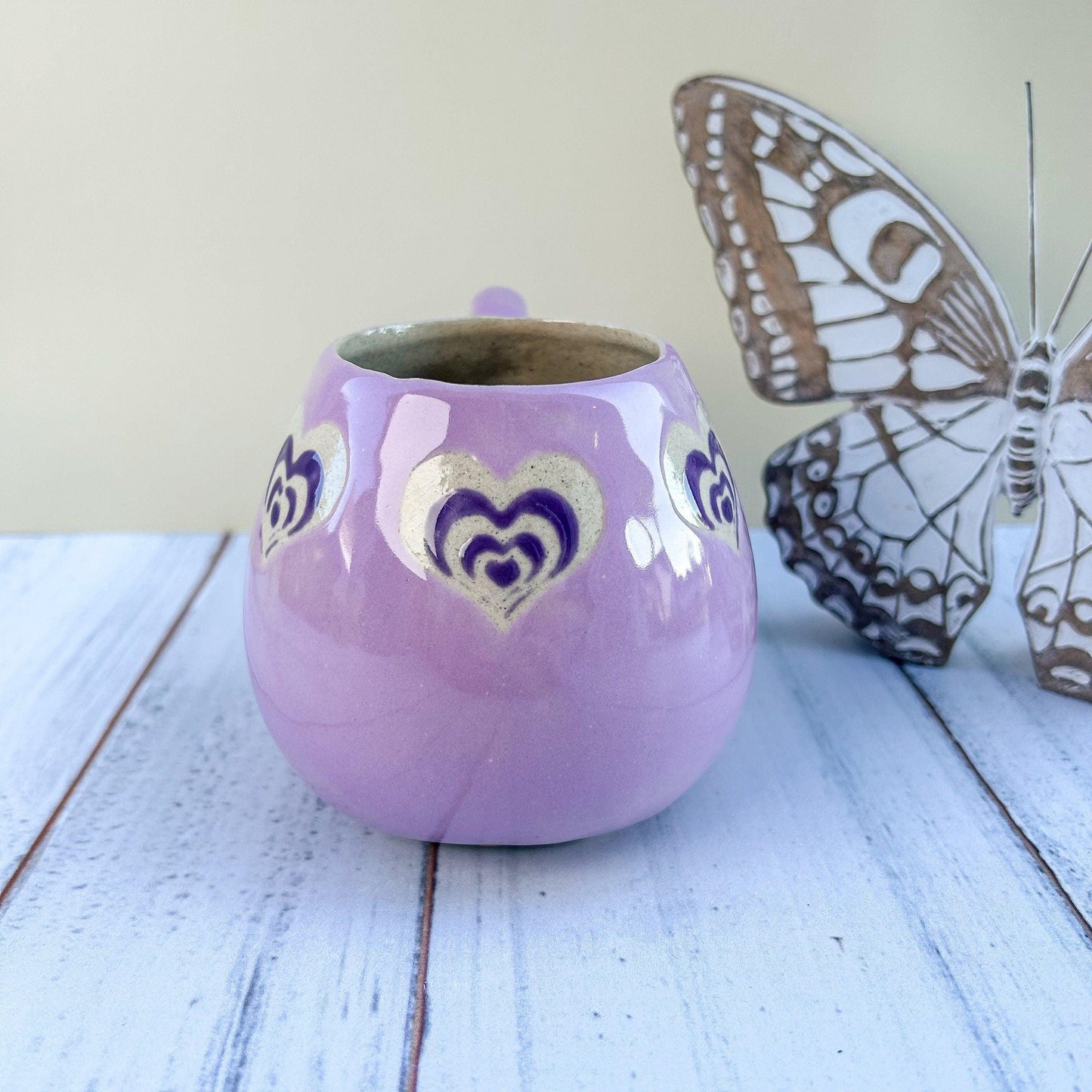 Purple Heart 12 Ounce Ceramic Mug