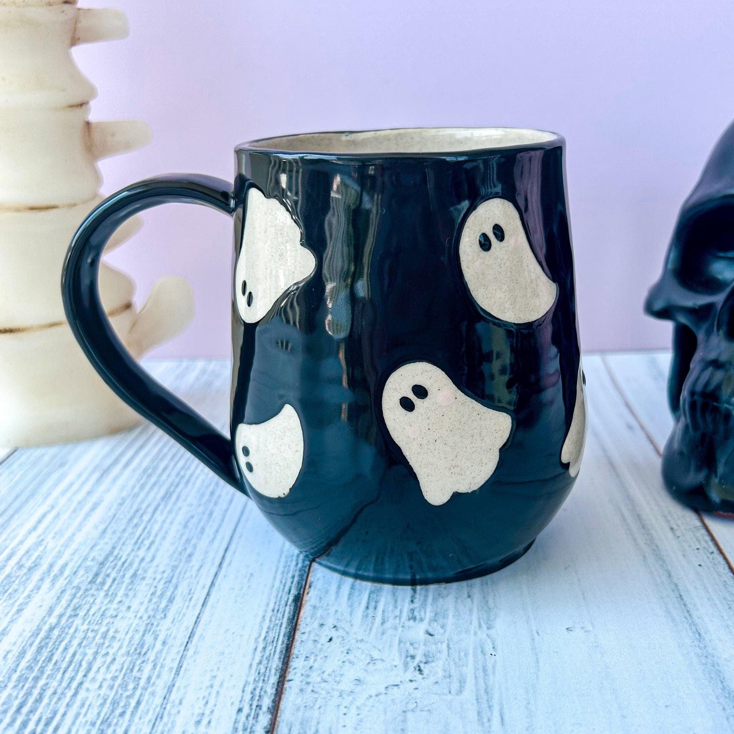 Black Ghost 16 Ounce Ceramic Mug
