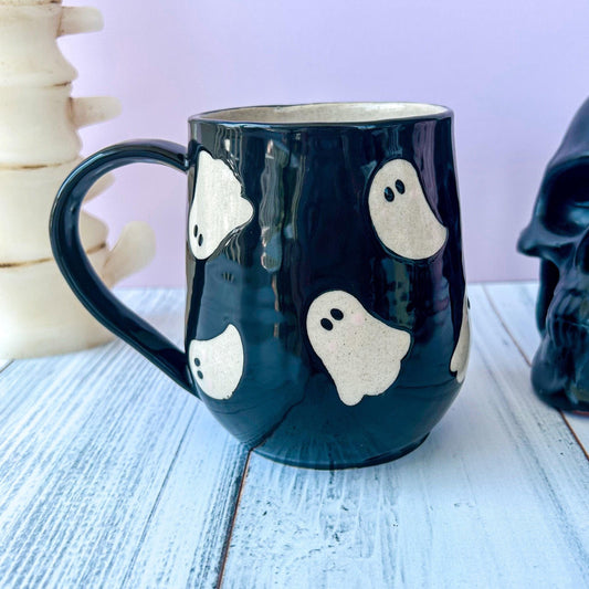 Black Ghost 16 Ounce Ceramic Mug