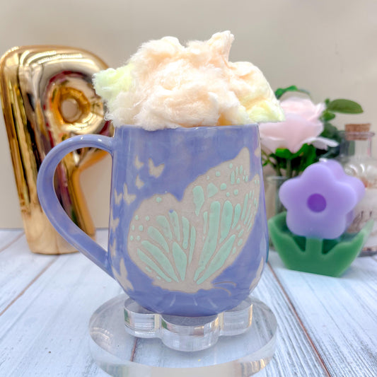 Lavender Butterfly Ceramic Mug