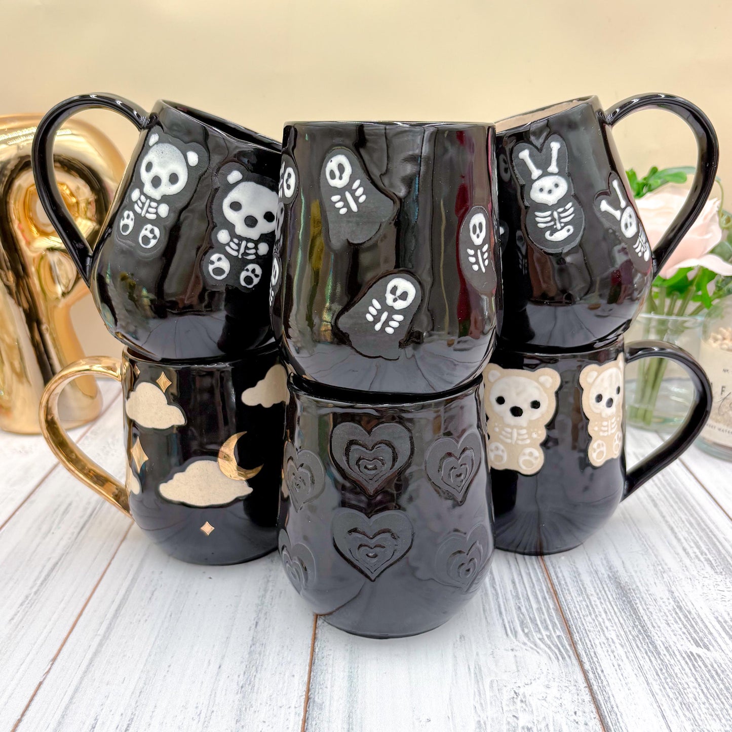 Black Midnight Ceramic Mug