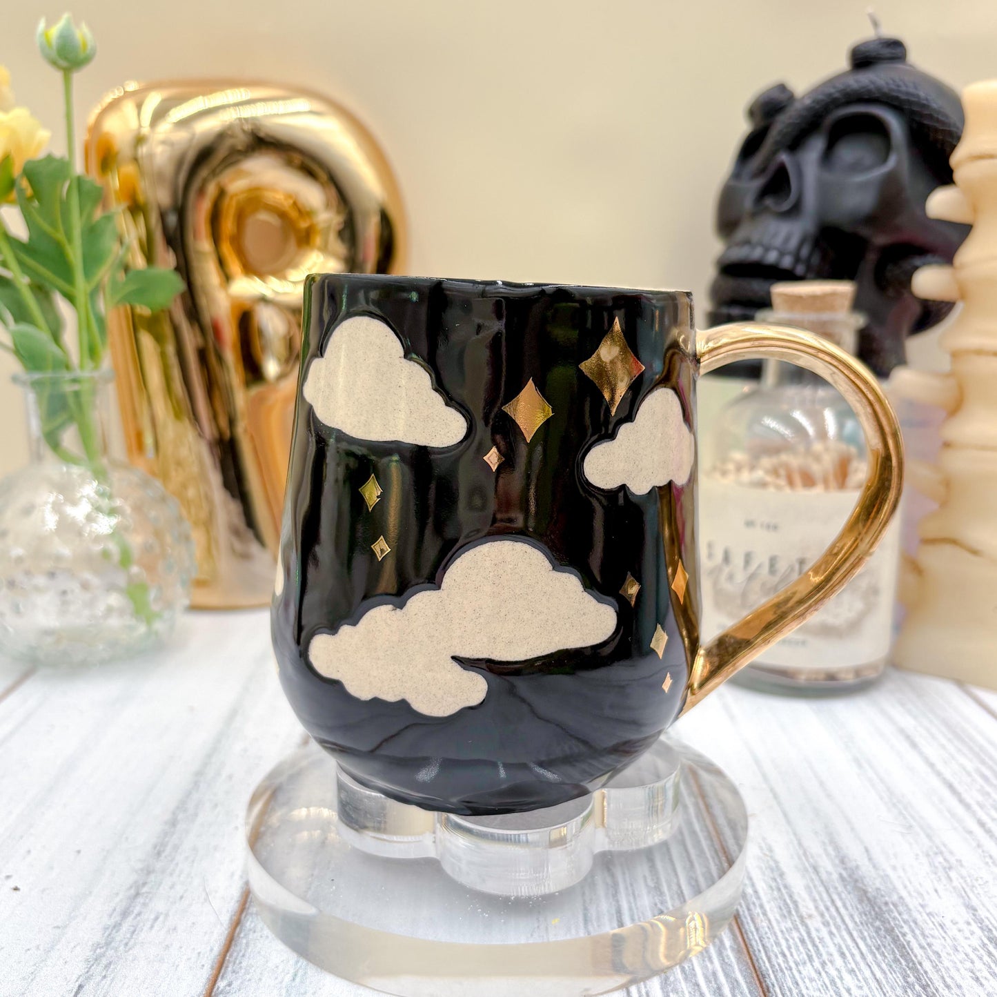 Black Midnight Ceramic Mug
