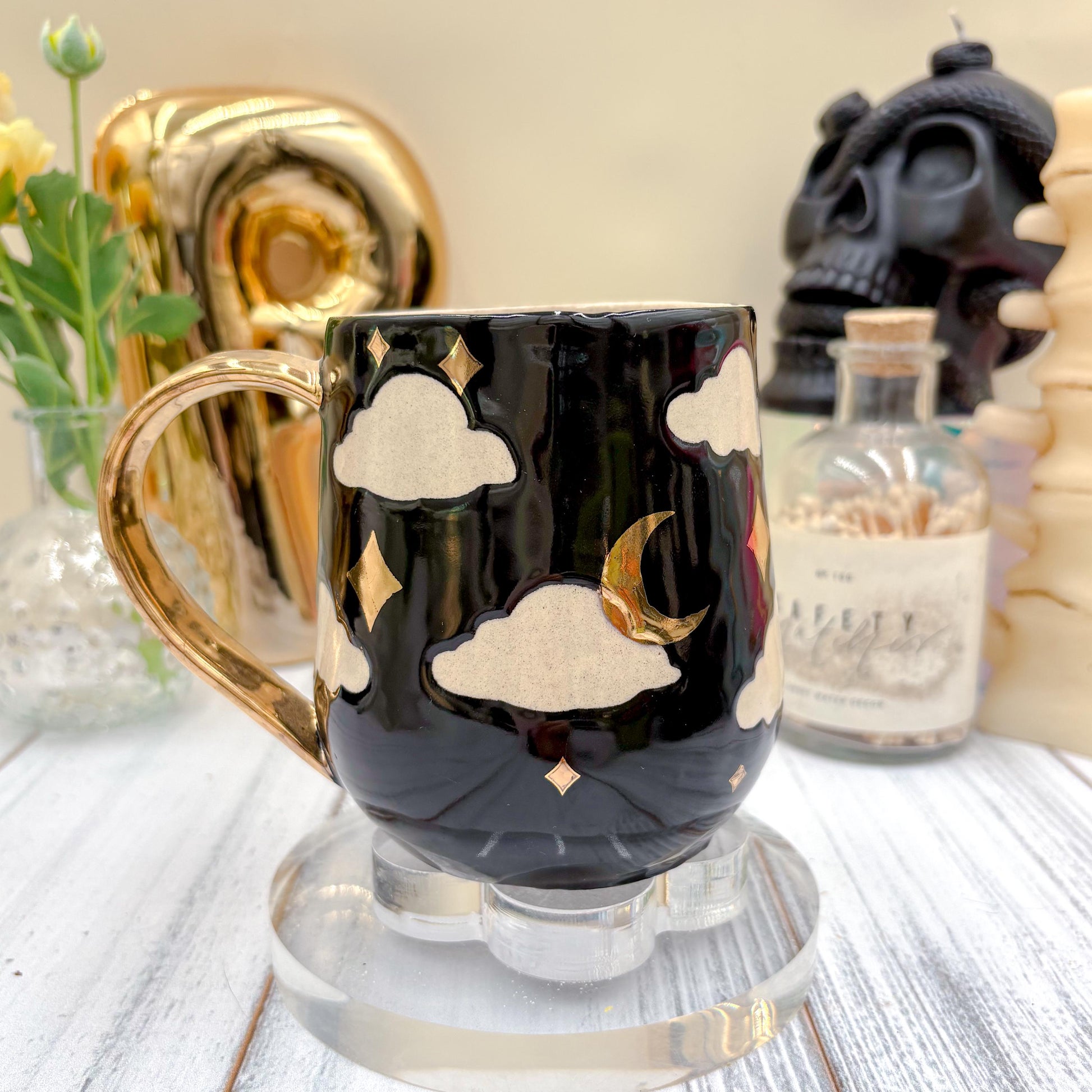 Black Midnight Ceramic Mug