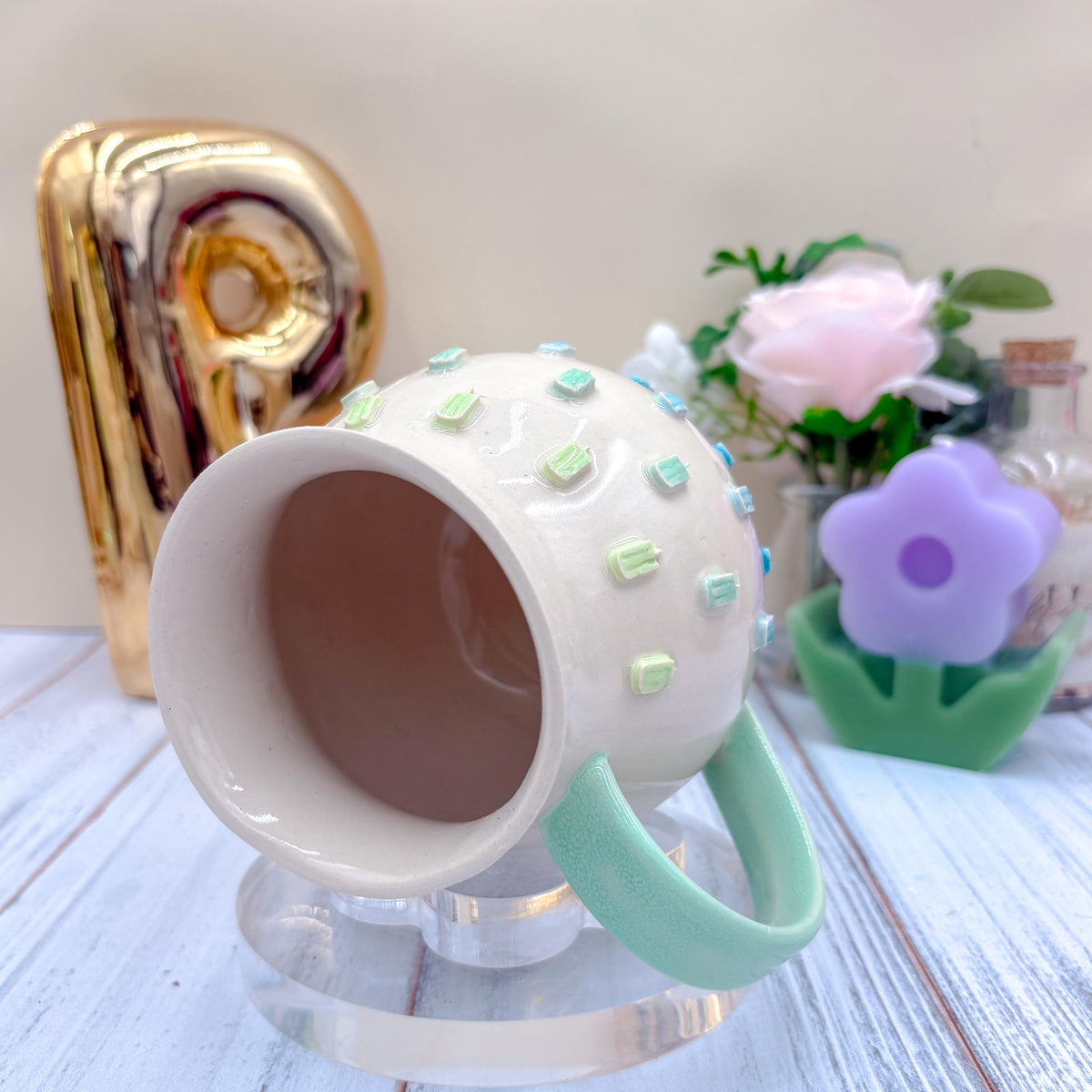 Blue Rainbow Ice Cream 20 Ounce Ceramic Mug