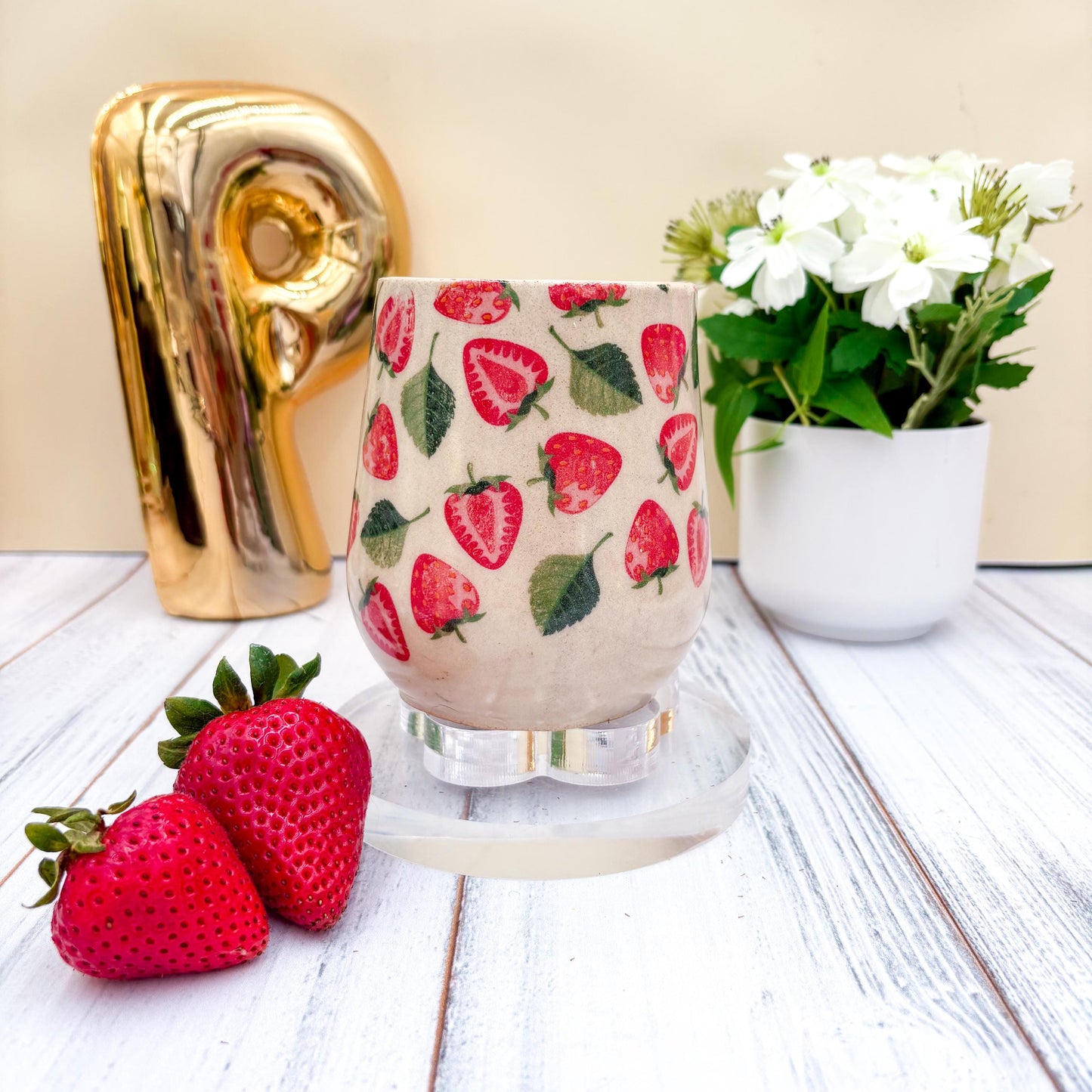 Strawberry Ceramic Coffee Mug
