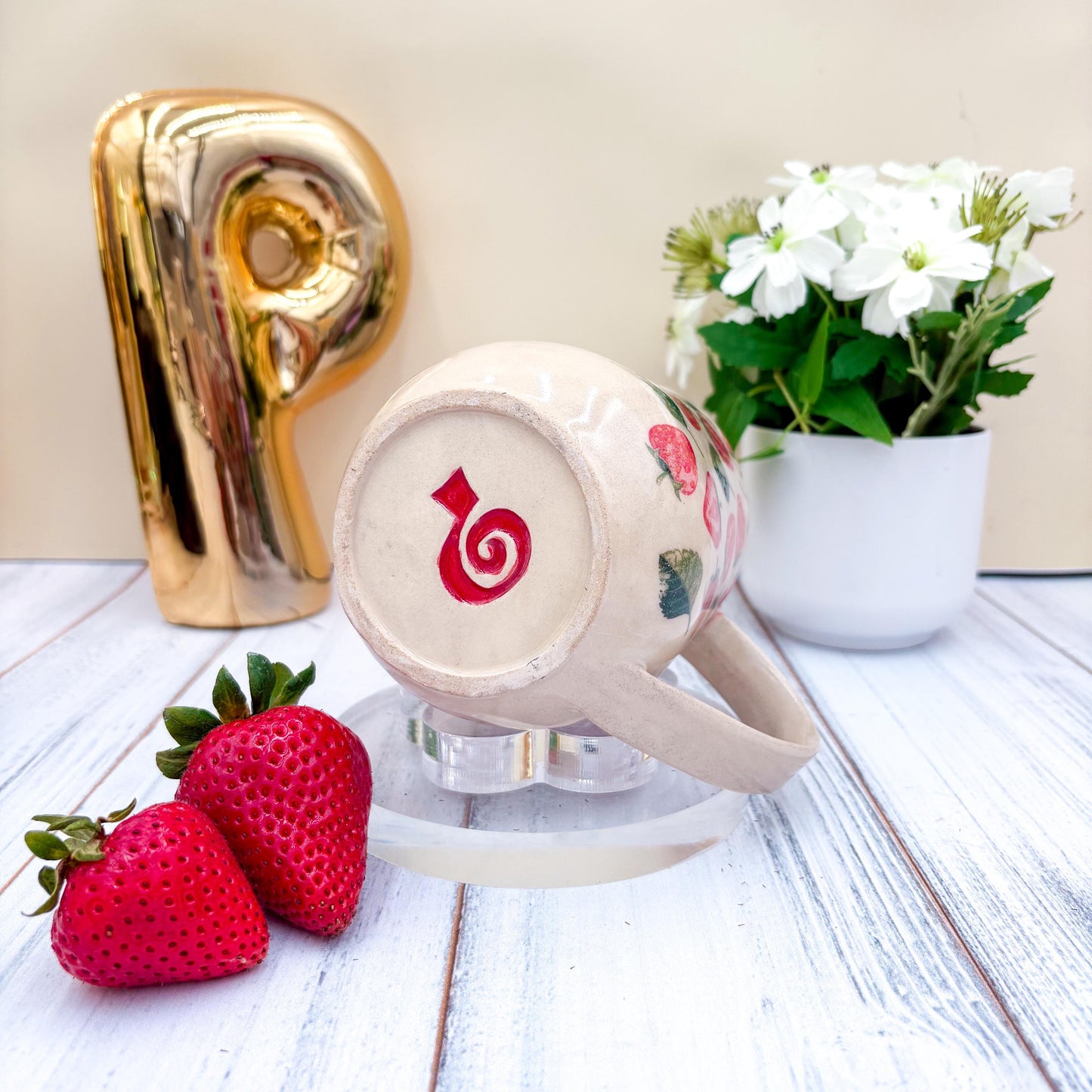 Strawberry Ceramic Coffee Mug
