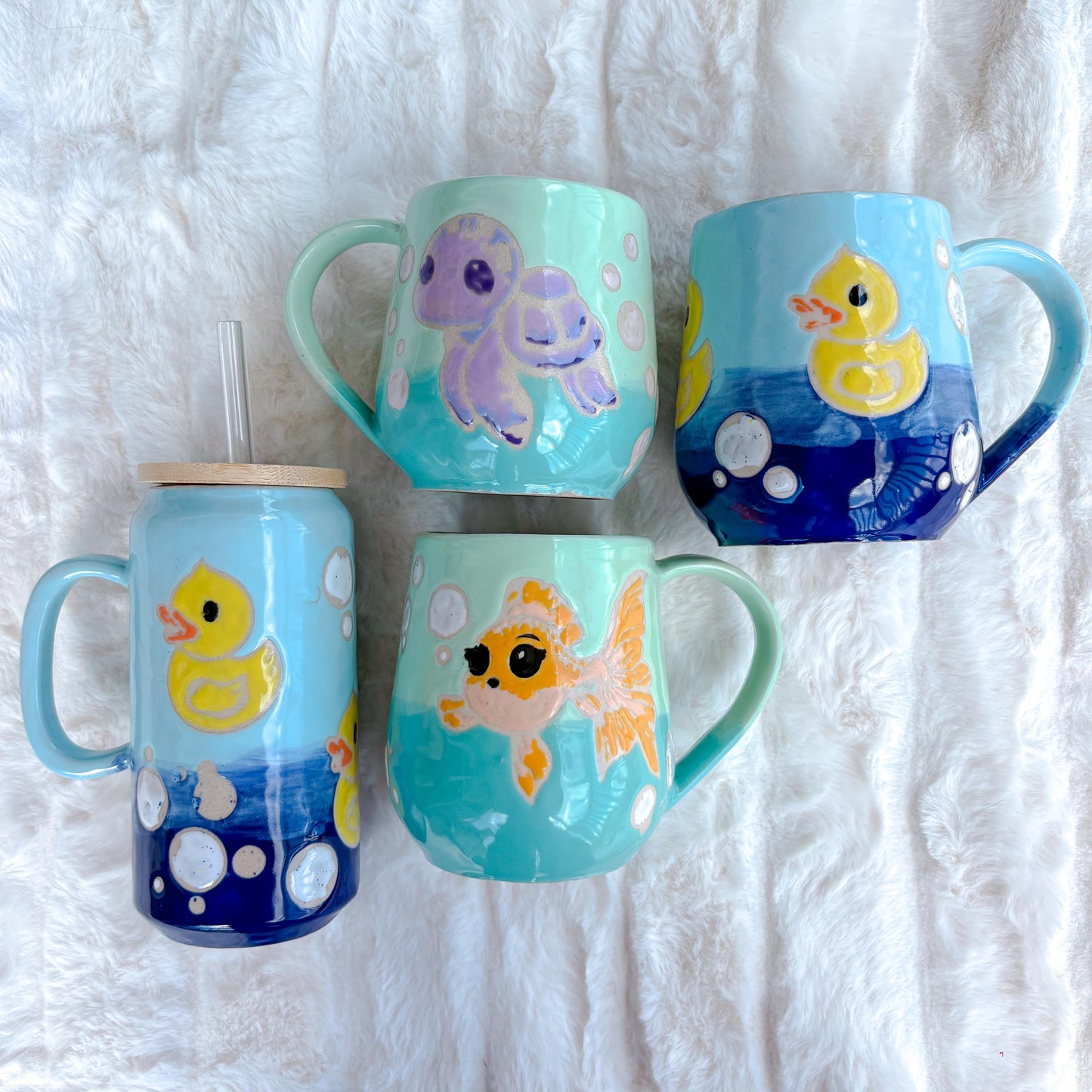 Rubber Ducky Ceramic Tumbler Mug