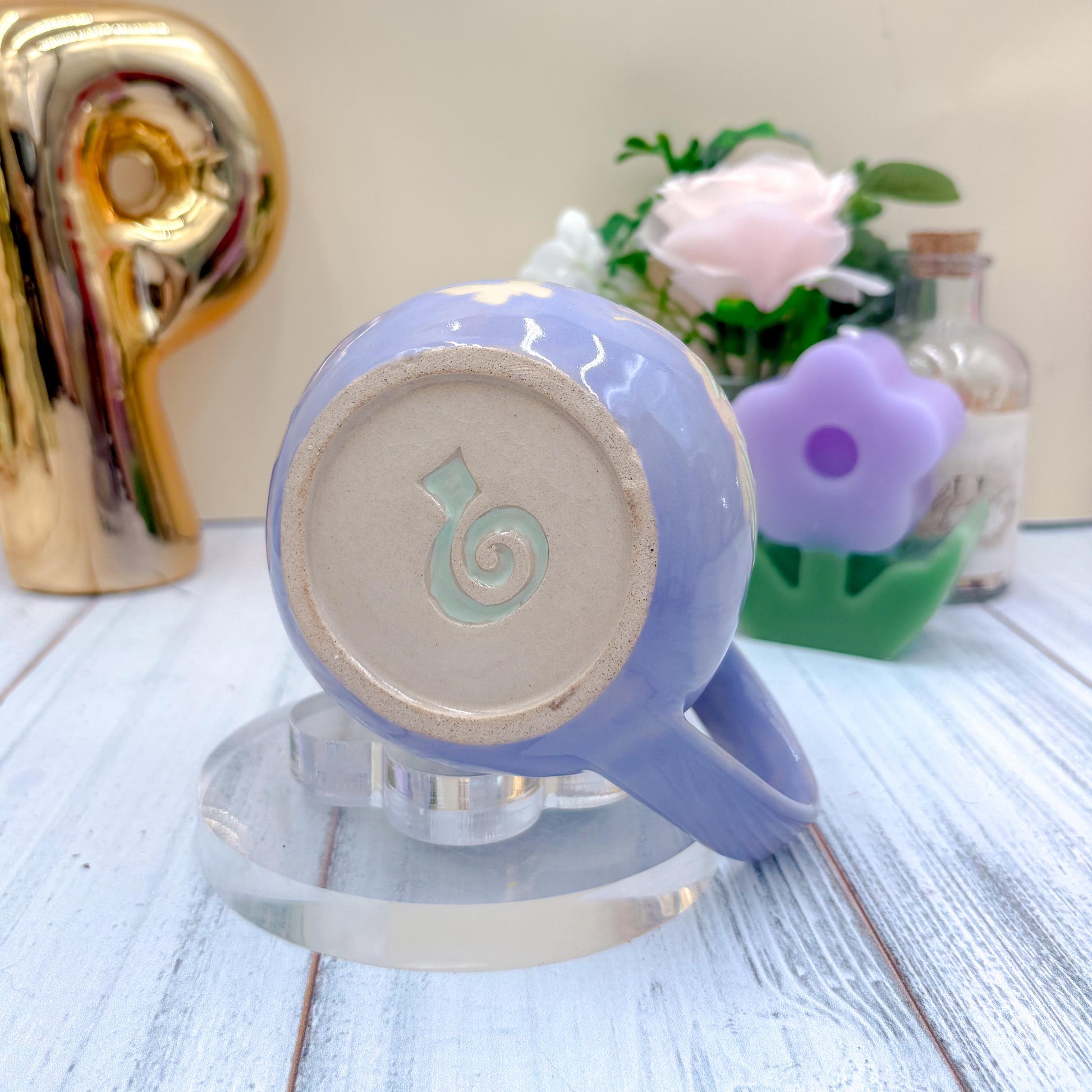 Lavender Butterfly Ceramic Mug