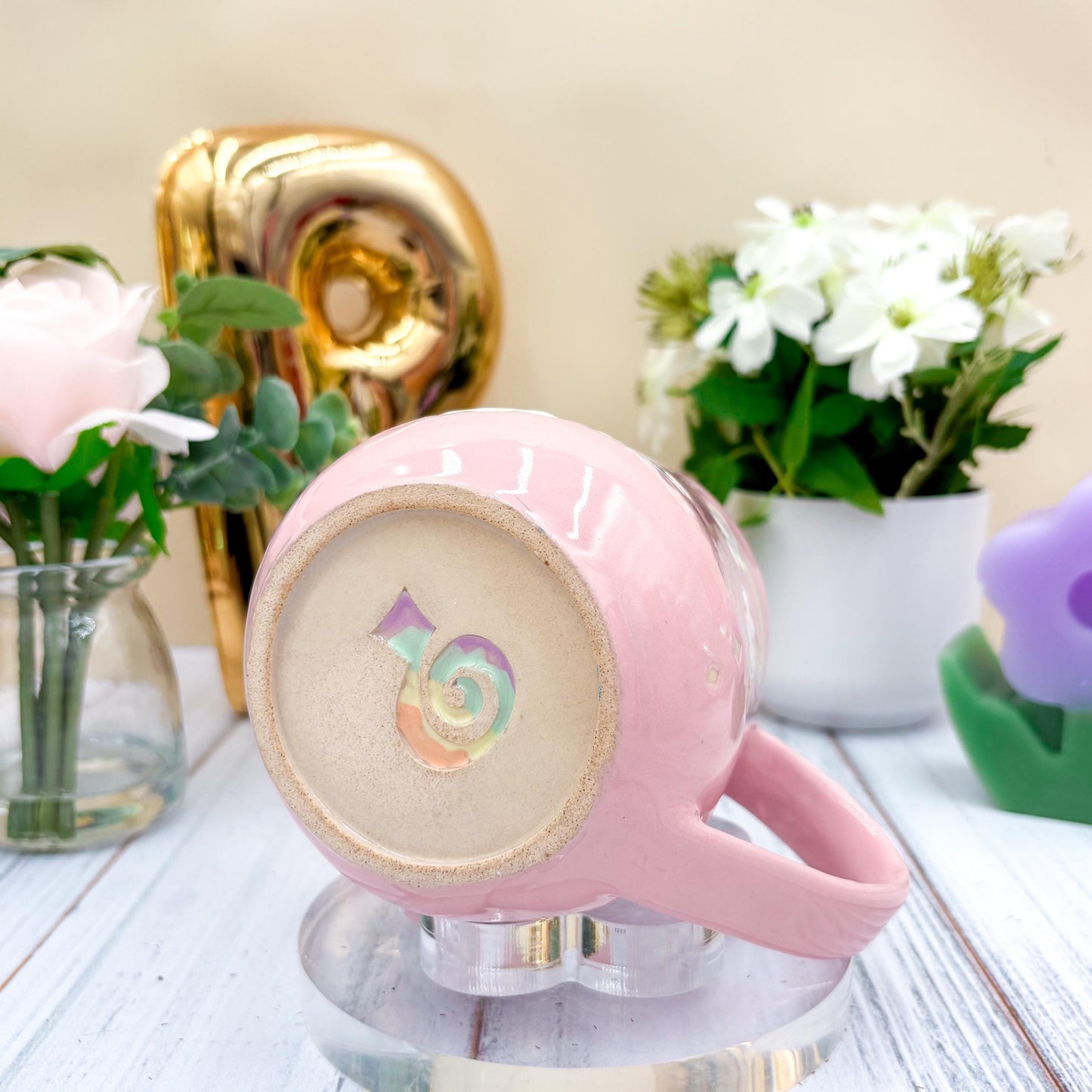 Pink Rainbow Ceramic Mug