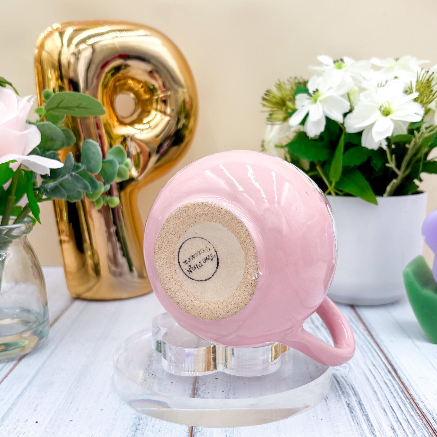 Pink Rainbow 12 oz Ceramic Mug