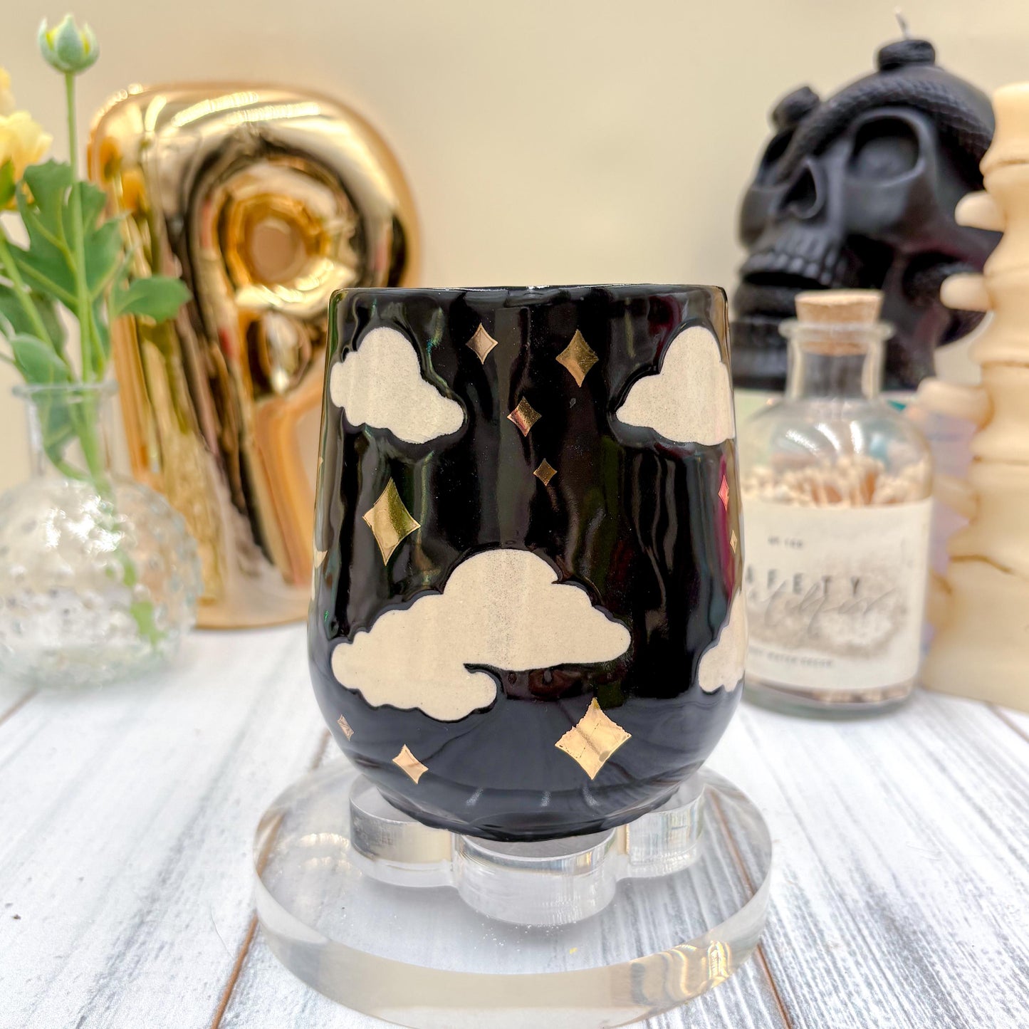 Black Midnight Ceramic Mug