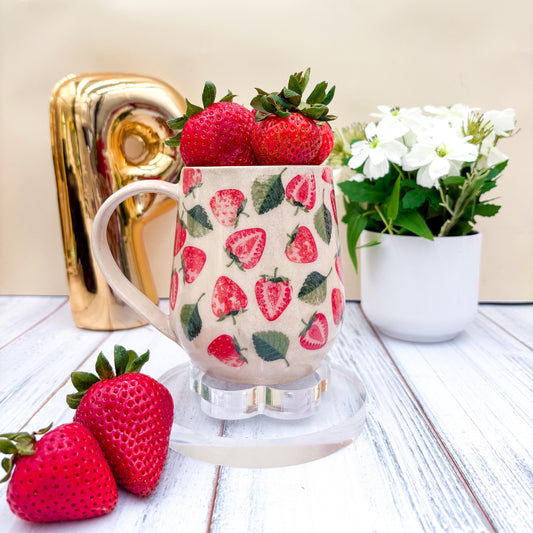 Strawberry Ceramic Coffee Mug