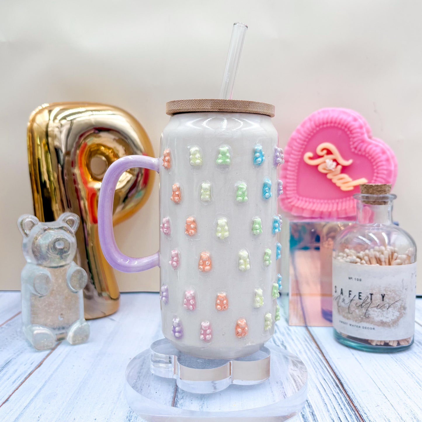 Ombré Gummy Bear Ceramic Tumbler