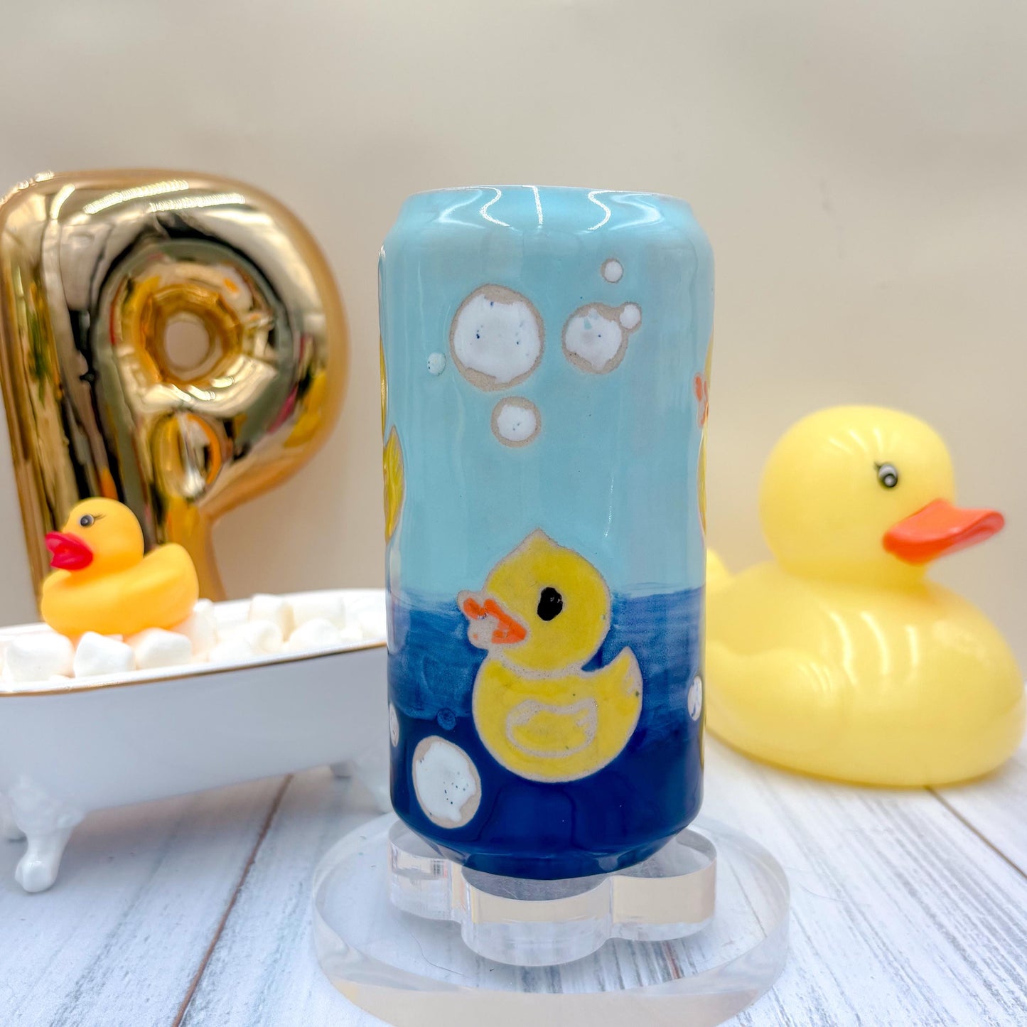 Rubber Ducky Ceramic Tumbler Mug