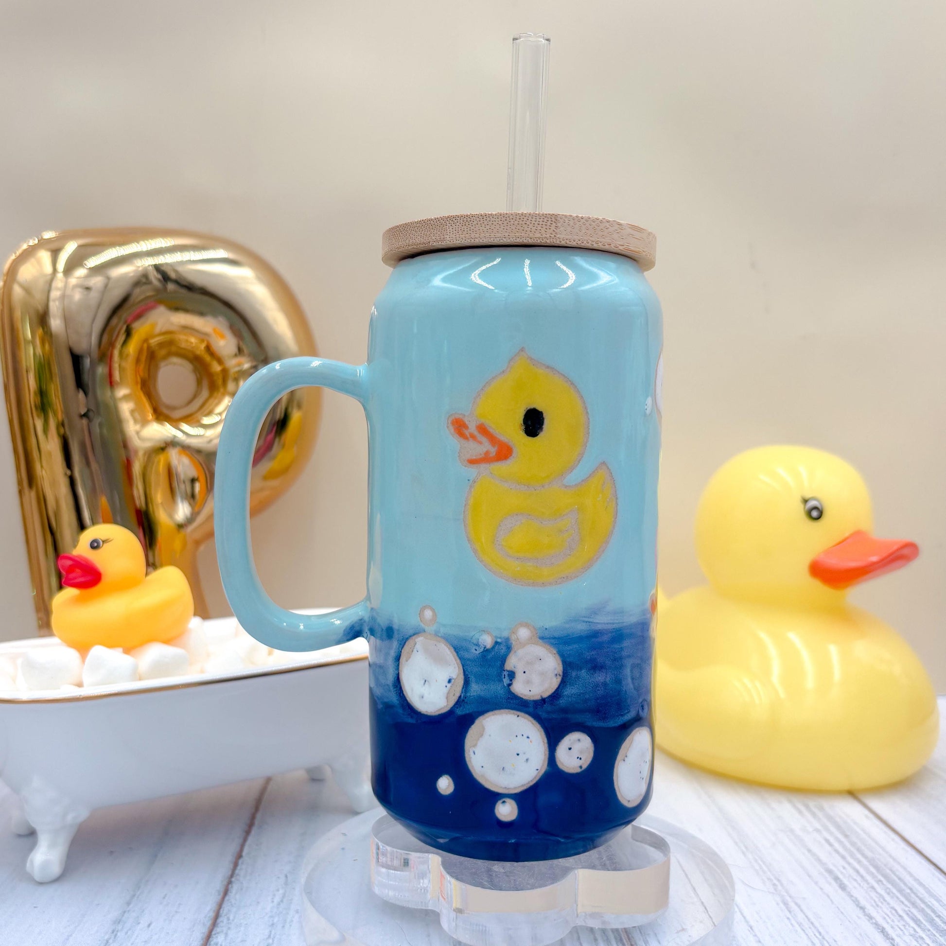 Rubber Ducky Ceramic Tumbler Mug