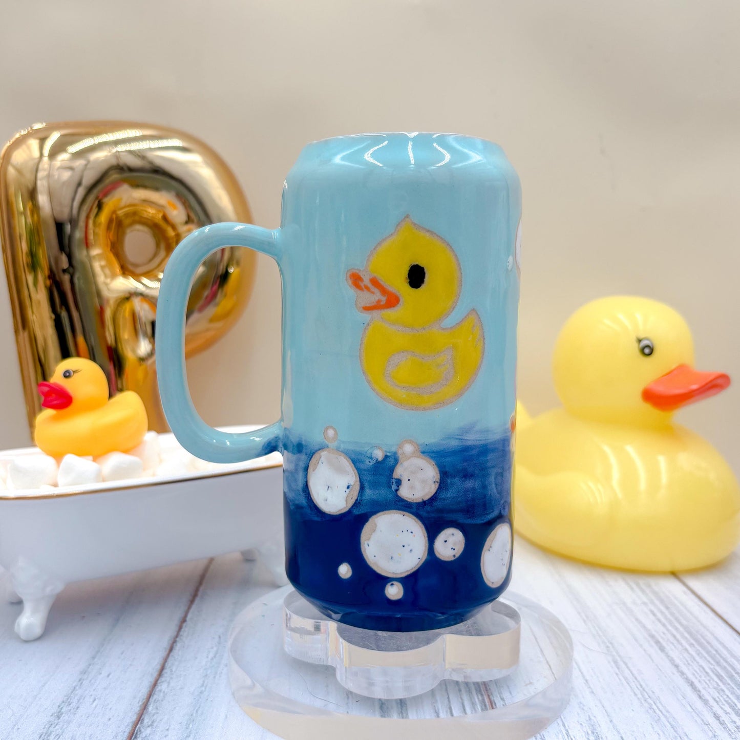 Rubber Ducky Ceramic Tumbler Mug