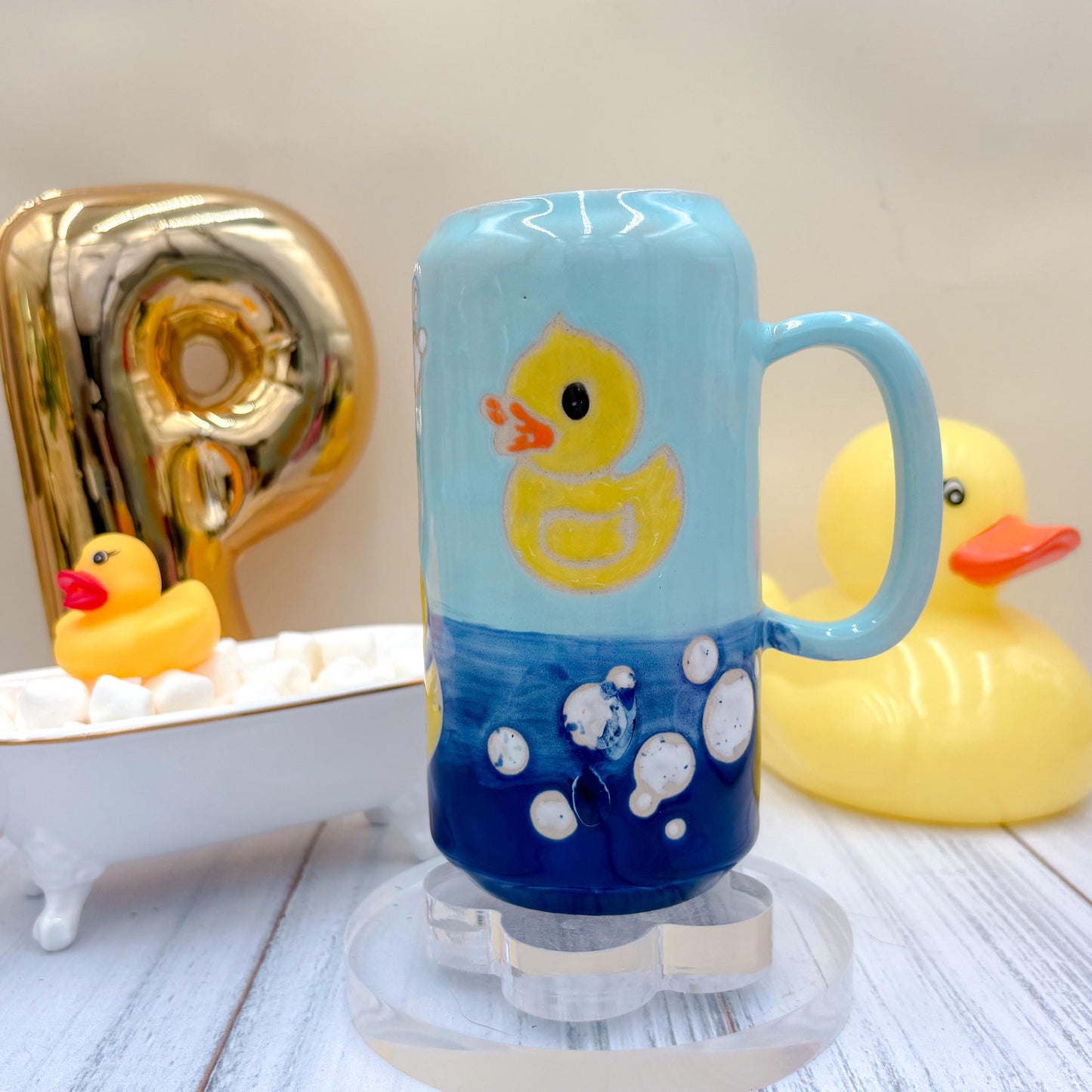 Rubber Ducky Ceramic Tumbler Mug