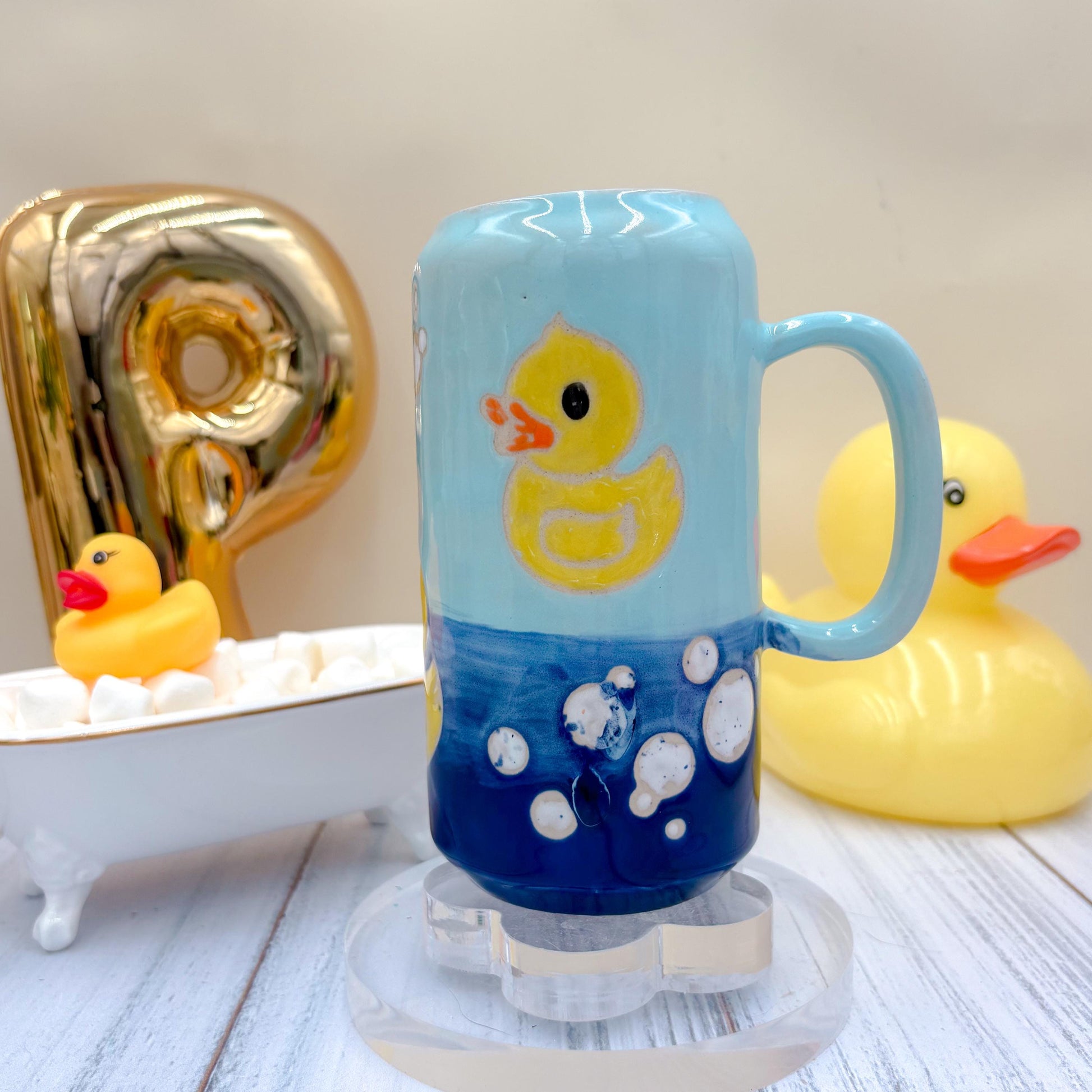 Rubber Ducky Ceramic Tumbler Mug