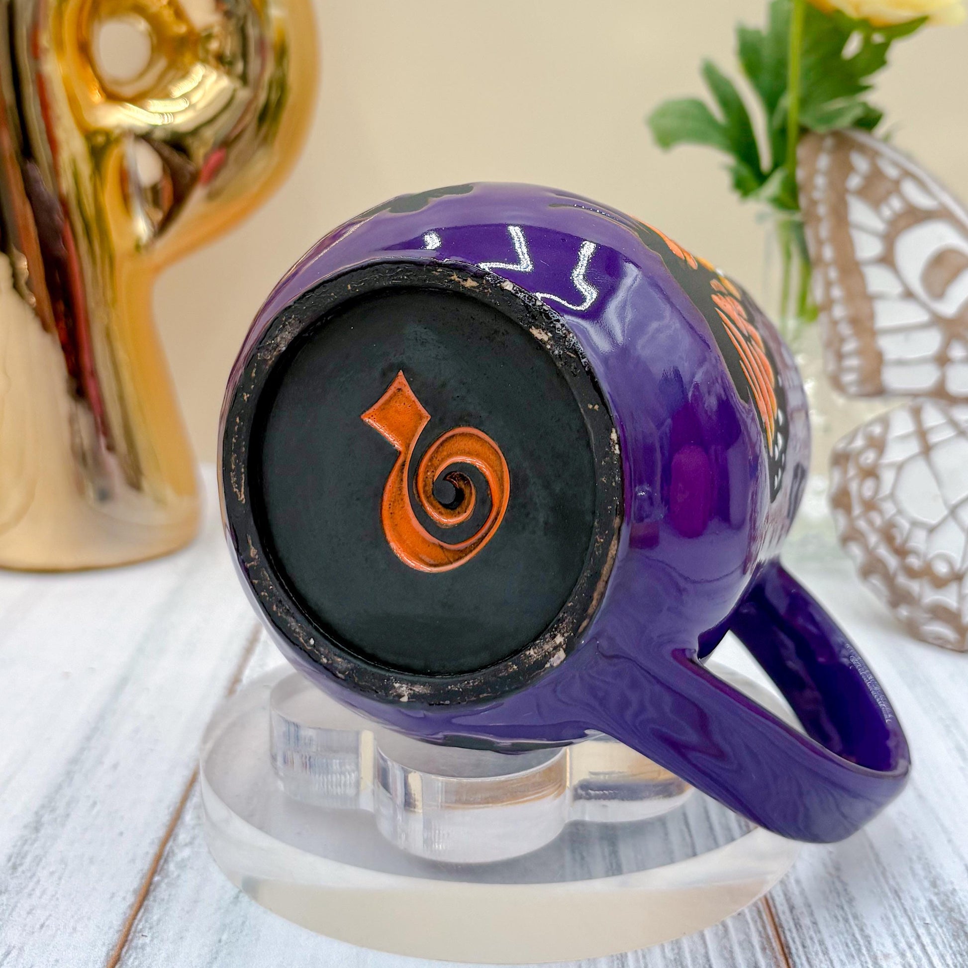 Purple Monarch Butterfly Ceramic Mug, Butterfly Ceramic Mug, Butterfly Lover Gift, Monarch Butterfly, Gardener Gift Idea, Butterfly Cute Cup