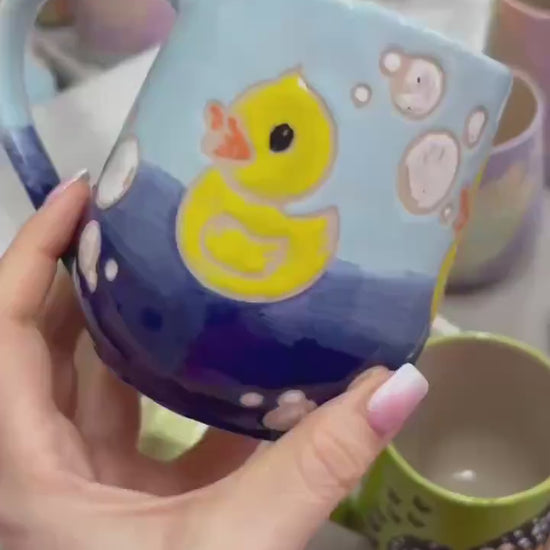 Rubber Ducky Ceramic Tumbler Mug