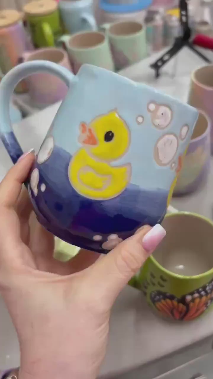 Rubber Ducky Ceramic Tumbler Mug