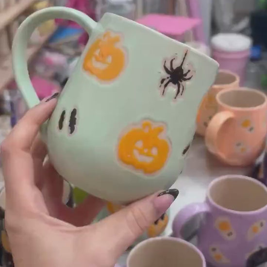 Aqua Pumkin Ceramic Mug