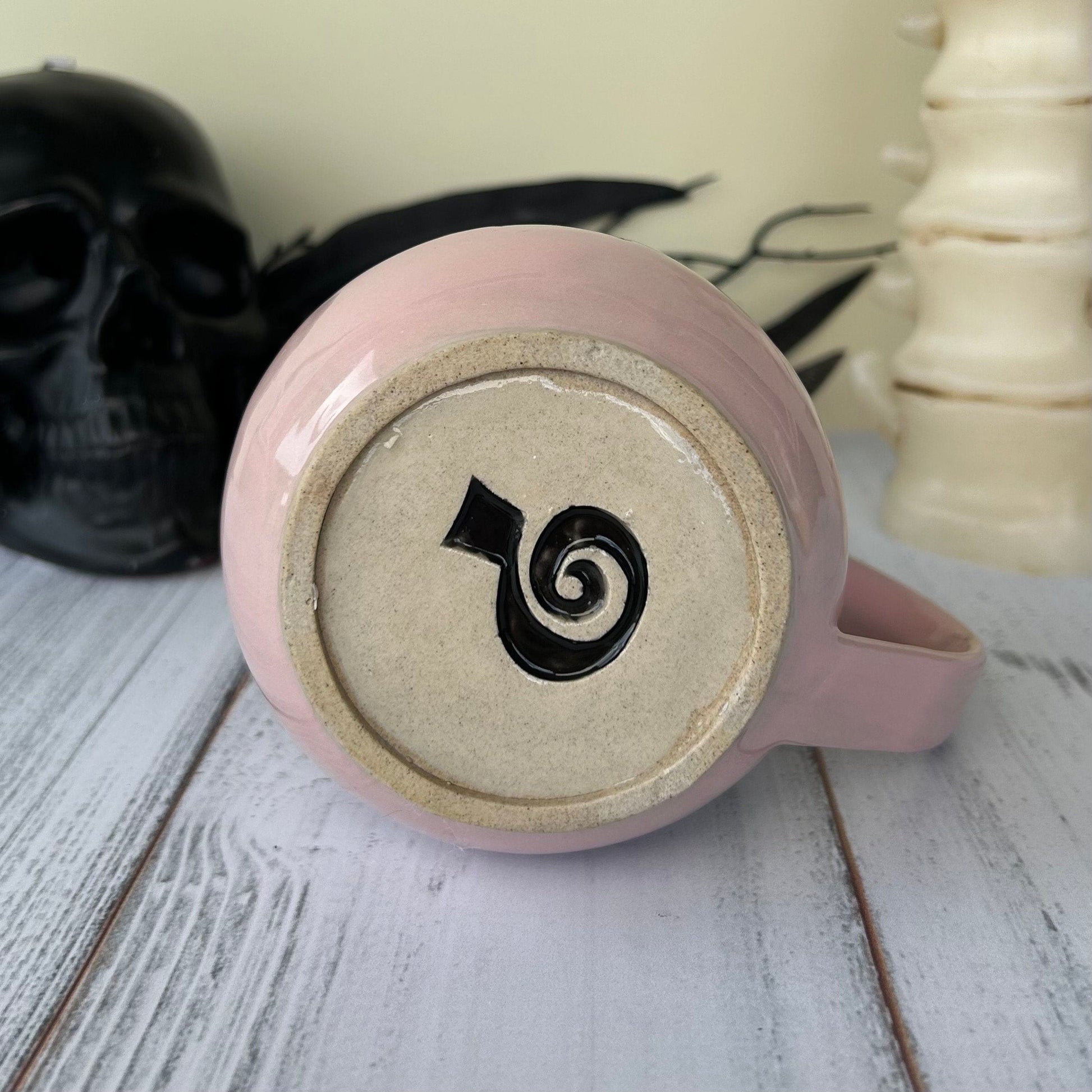 Pink Ghost Mug Ceramic