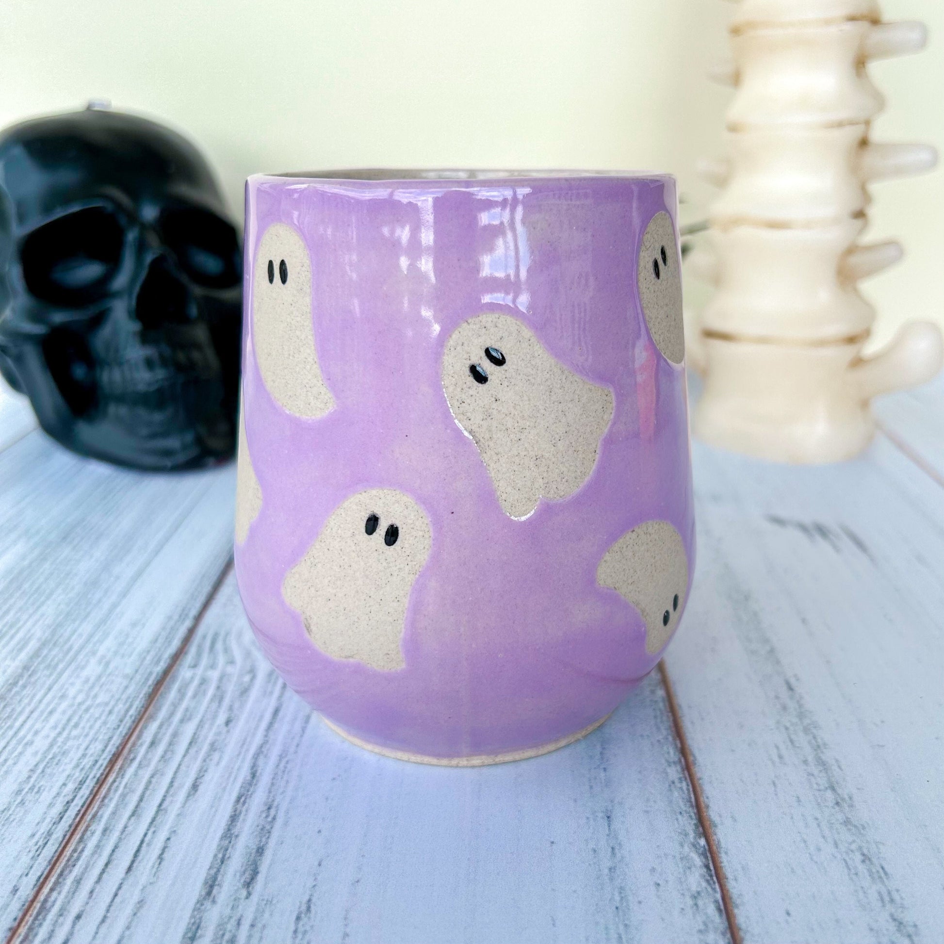 Purple Ghost Mug Ceramic